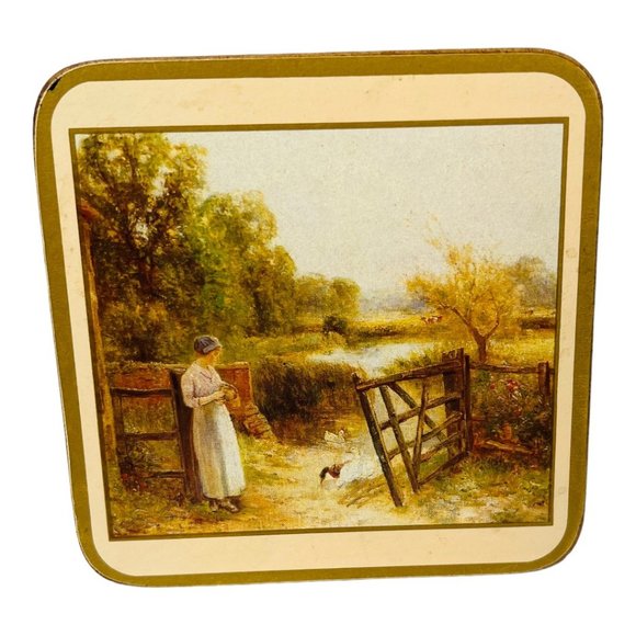 Set of 5 Pimpernel Coasters Country Lifestyle Vintage - Picture 7 of 10